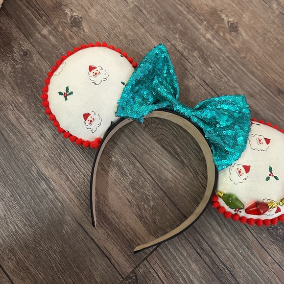 Handmade Christmas Santa Inspired Mouse Ears - Picture 4 of 5